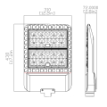 O agente do diodo emissor de luz do UL DLC de 80w 150w 200w 250w 300w quis o alojamento de prata brilho alto preço competitivo luz da área da luz do lote de estacionamento